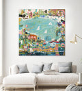 Abstract Marina IV by Karen Fields on GIANT ART - blue abstract