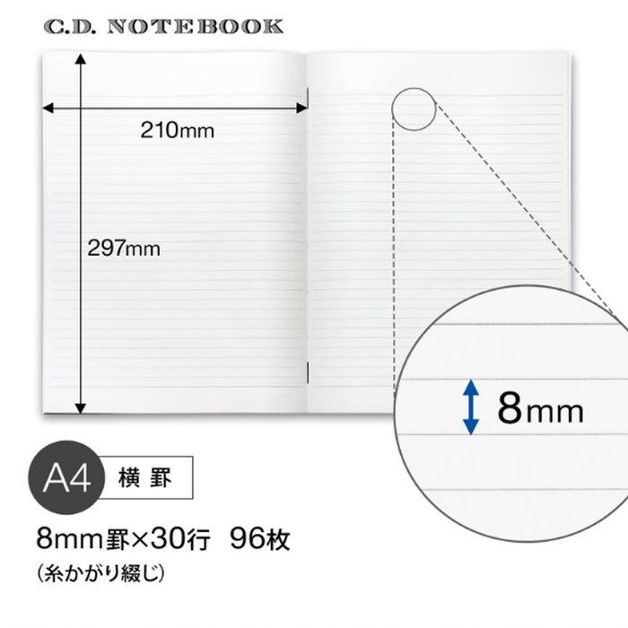 Apica CD Notebook - White - A4 - Ruled