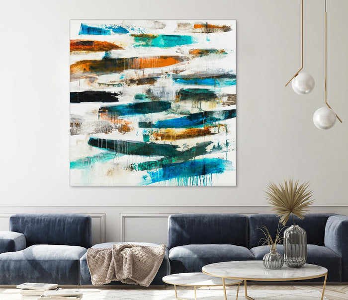 AQUEOUS by BRENT FOREMAN on GIANT ART - blue abstract abstract
