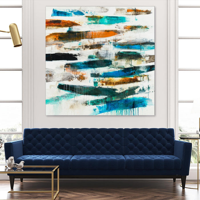 AQUEOUS by BRENT FOREMAN on GIANT ART - blue abstract abstract