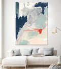 Ash Blue & Crimson I by Victoria Barnes on GIANT ART - orange abstract abstract