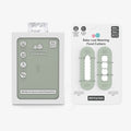 ezpz baby-led weaning travel box and food cutters in sage green is an all-in-one feeding + storage system that helps families pack, transport, and serve baby’s meals when away from home #color_sage