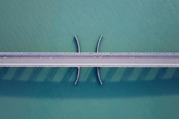 Bridge by Pexels on GIANT ART - grey architectural