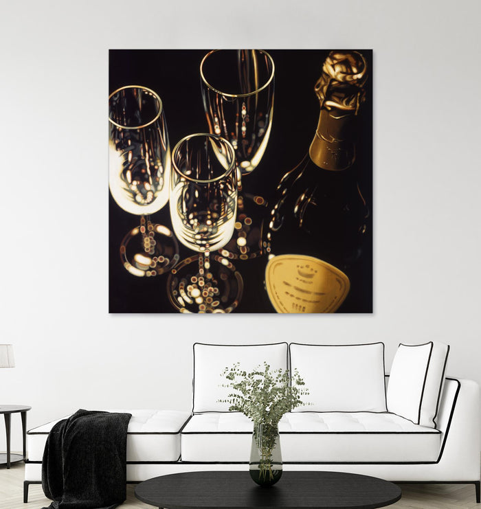 Champagne For Three by Ray Pelley on GIANT ART - white fruit-food-drink