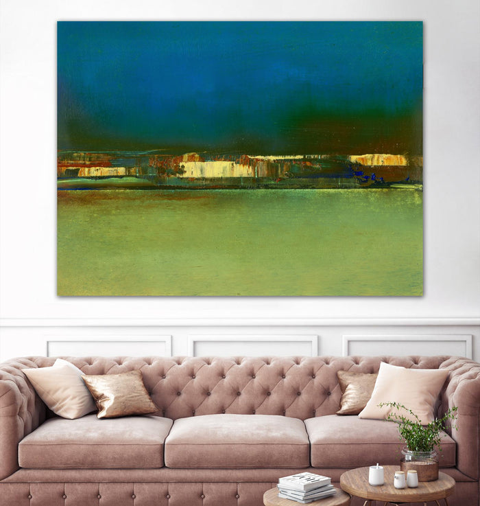 City Afar I by Sharon Gordon on GIANT ART - blue abstract