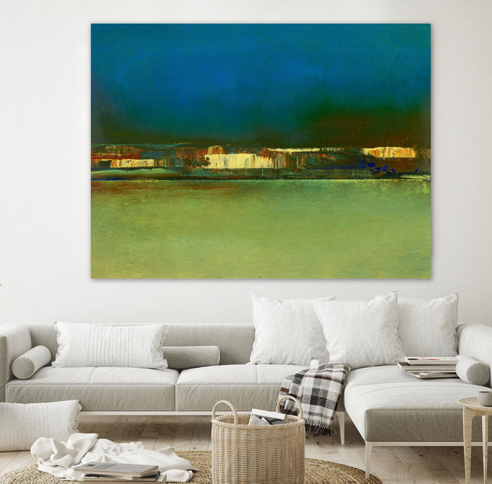 City Afar I by Sharon Gordon on GIANT ART - blue abstract