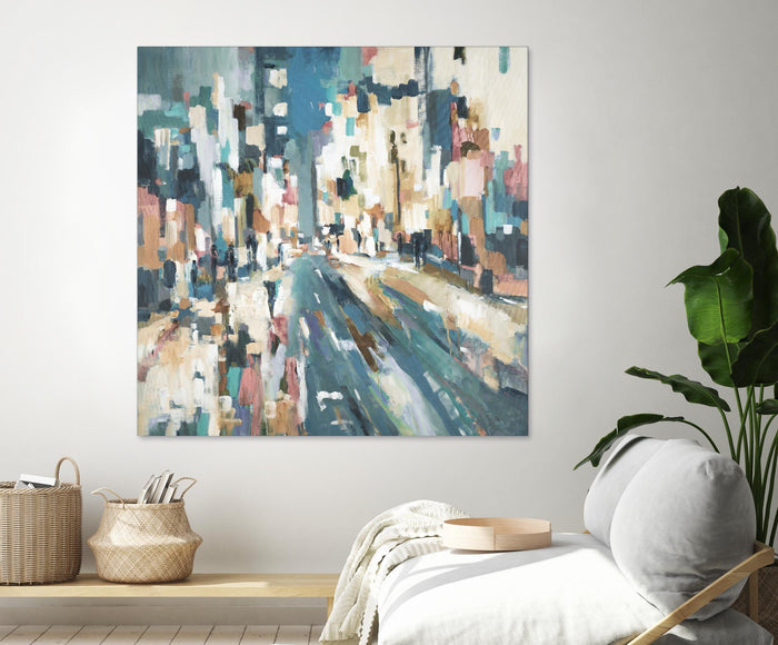City Beat by Lisa Ridgers on GIANT ART - pink contemporary