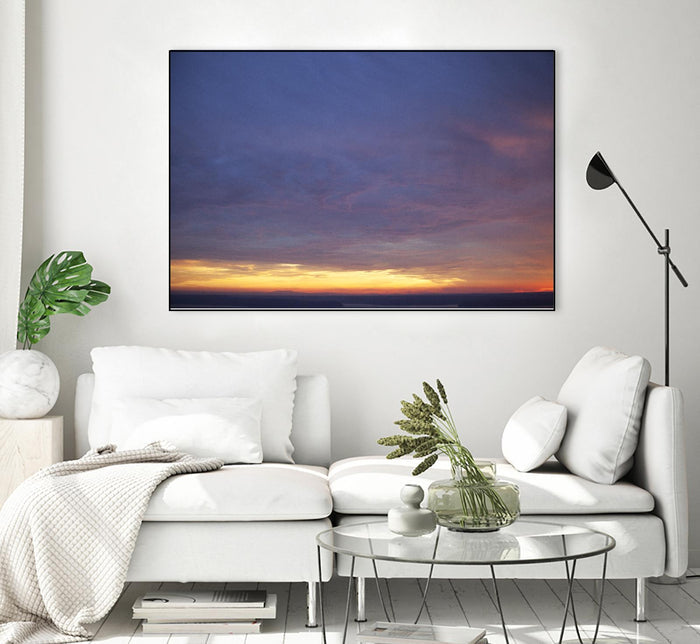 Cloudy View by Aaron Matheson on GIANT ART - yellow landscape