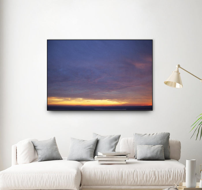 Cloudy View by Aaron Matheson on GIANT ART - yellow landscape
