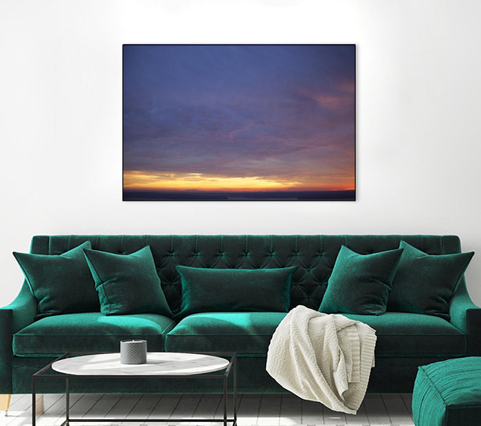 Cloudy View by Aaron Matheson on GIANT ART - yellow landscape