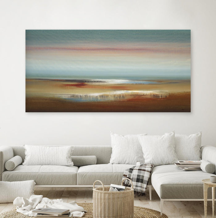 Coloured Scape by Lisa Ridgers on GIANT ART - brown abstract