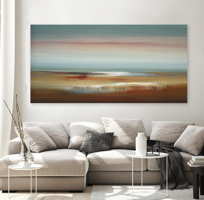 Coloured Scape by Lisa Ridgers on GIANT ART - brown abstract