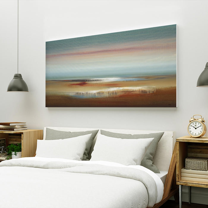 Coloured Scape by Lisa Ridgers on GIANT ART - brown abstract