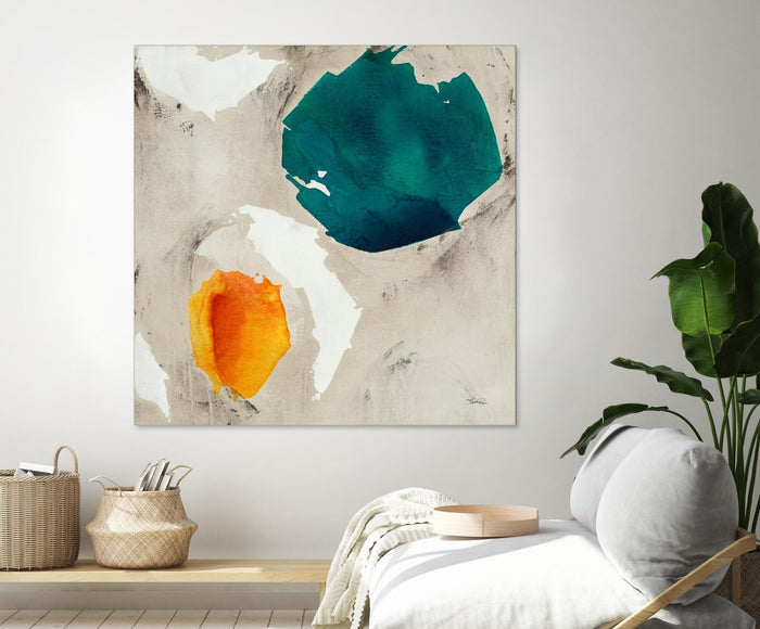 Connected II by Leah Rei on GIANT ART - greens abstract green