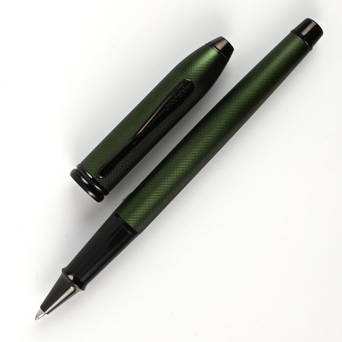 Cross Townsend Roller Ball Pen - Matte Green Micro Knurl PVD 2