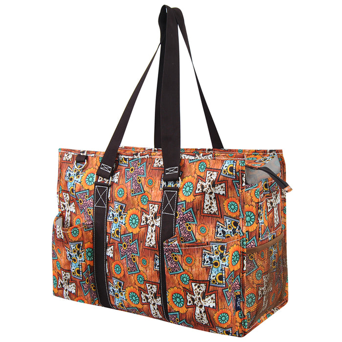 Crossed with Style NGIL Zippered Caddy Large Organizer Tote Bag