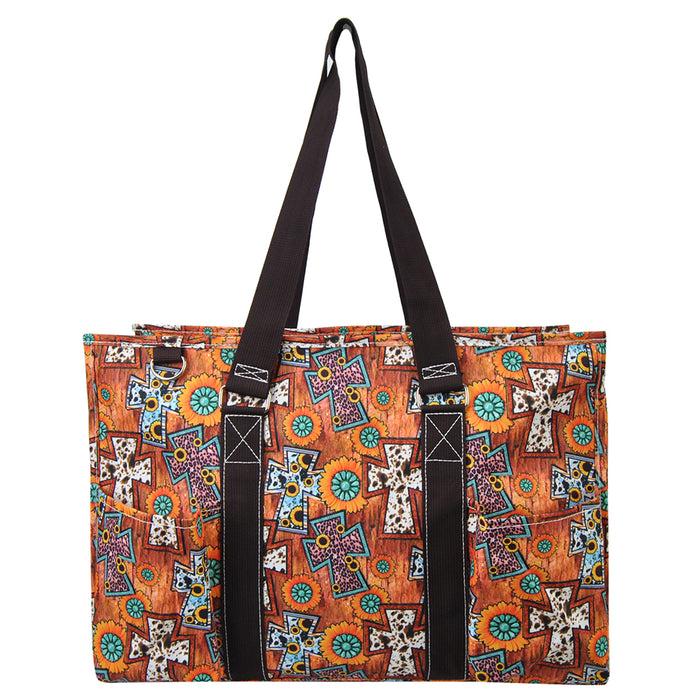 Crossed with Style NGIL Zippered Caddy Large Organizer Tote Bag