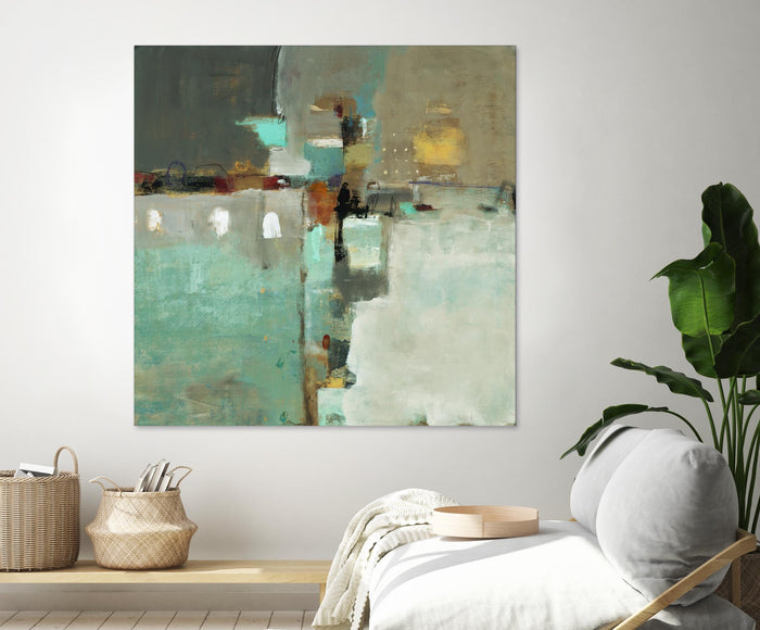 Crossroads II by Lisa Ridgers on GIANT ART - grey abstract