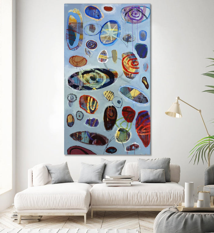 Diskono 2 by David Dauncey on GIANT ART - red abstract