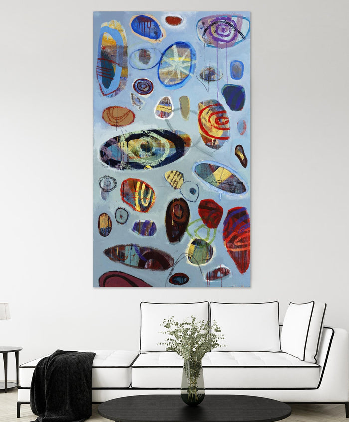 Diskono 2 by David Dauncey on GIANT ART - red abstract