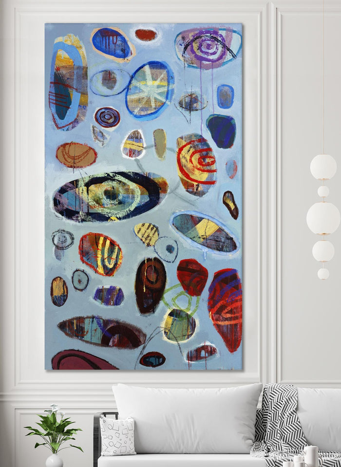 Diskono 2 by David Dauncey on GIANT ART - red abstract