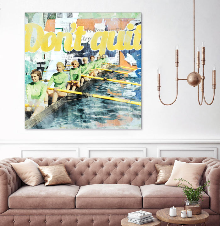 Don't Quit by THE Studio on GIANT ART - green vintage