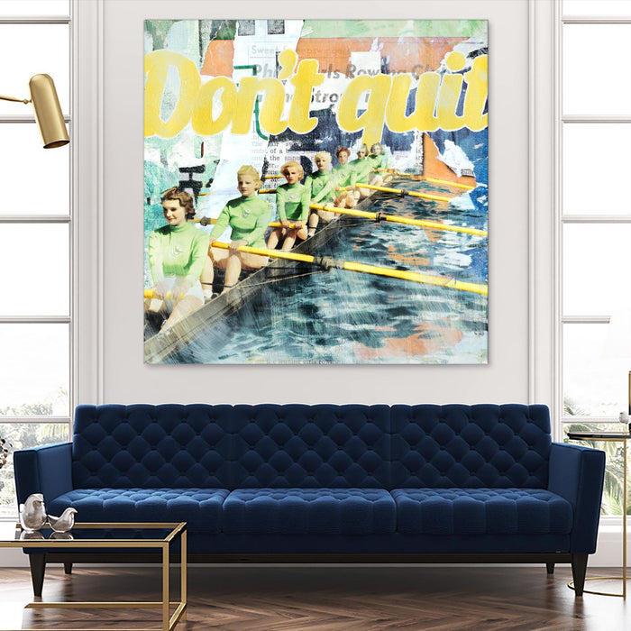 Don't Quit by THE Studio on GIANT ART - green vintage