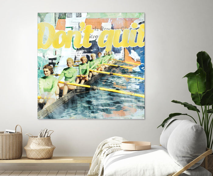 Don't Quit by THE Studio on GIANT ART - green vintage