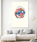Embroidered Prism Collage 1 by Natasha Marie on GIANT ART - grey abstract