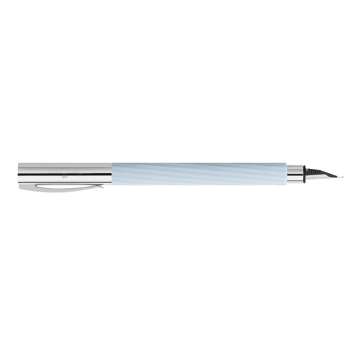 Faber-Castell Ambition Fountain Pen - Italic Ice Blue CT