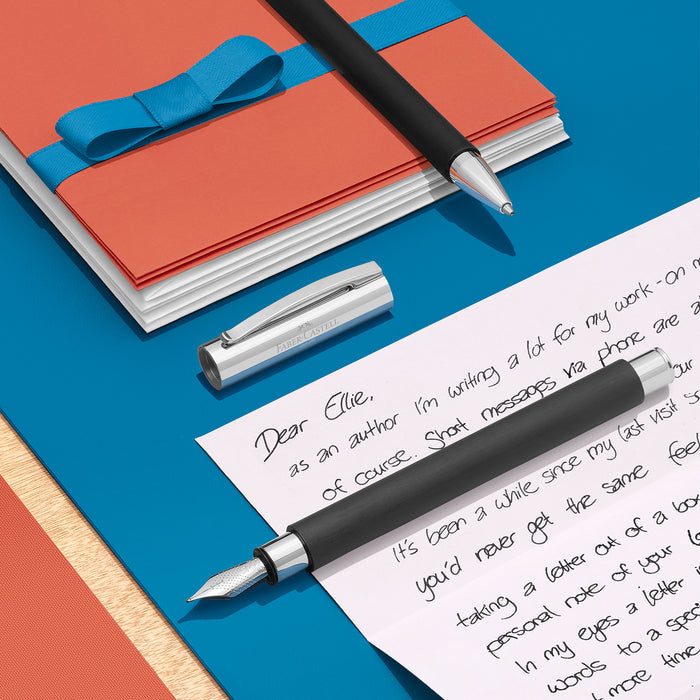 Faber-Castell Ambition Fountain Pen - Resin Black CT