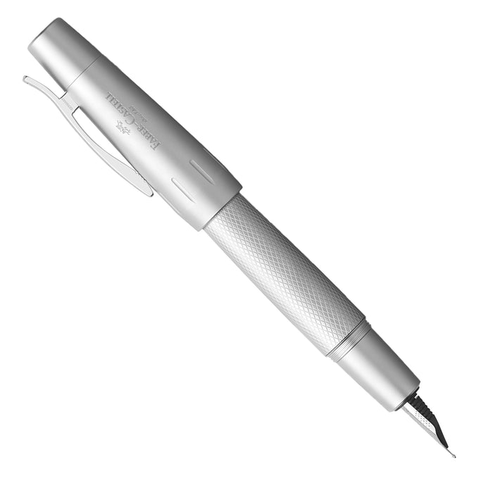 Faber-Castell E-motion Fountain Pen - Pure Silver CT