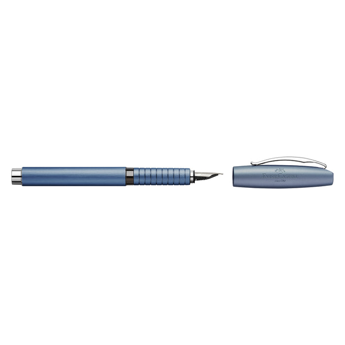 Faber-Castell Essentio Fountain Pen - Aluminium Blue CT