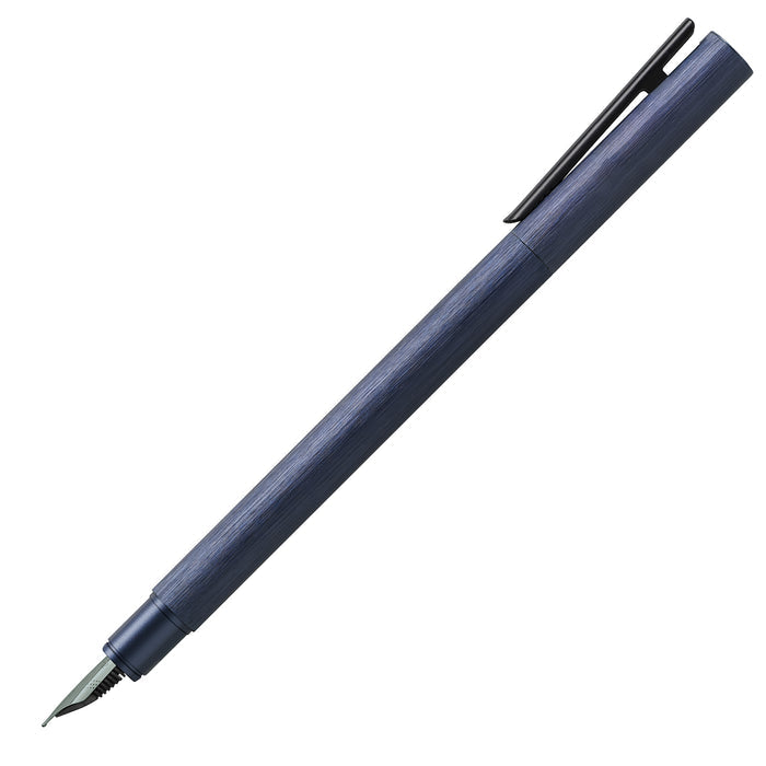 Faber-Castell Neo Slim Fountain Pen - Aluminium Dark Blue BT
