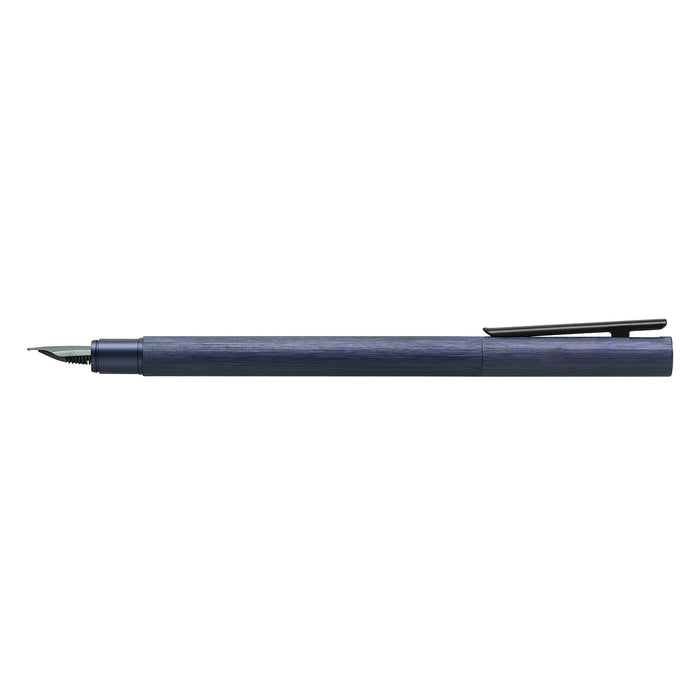 Faber-Castell Neo Slim Fountain Pen - Aluminium Dark Blue BT
