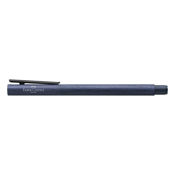 Faber-Castell Neo Slim Fountain Pen - Aluminium Dark Blue BT