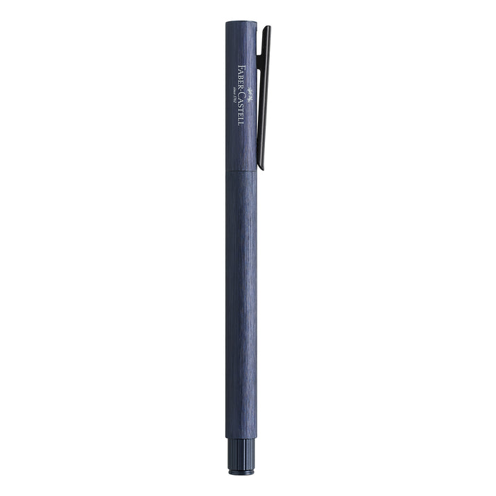 Faber-Castell Neo Slim Fountain Pen - Aluminium Dark Blue BT