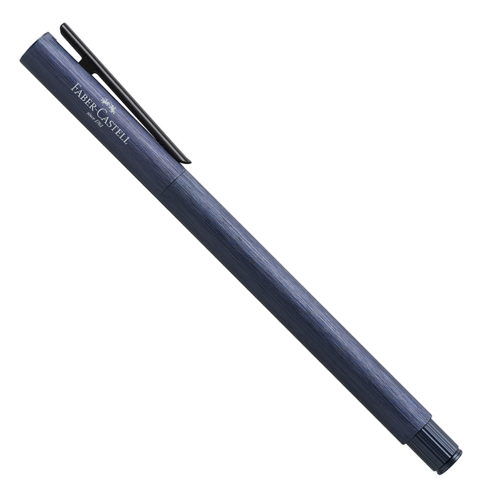 Faber-Castell Neo Slim Fountain Pen - Aluminium Dark Blue BT
