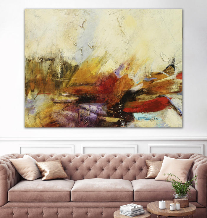 Feteen II by Gabriela Villarreal on GIANT ART - pink abstract