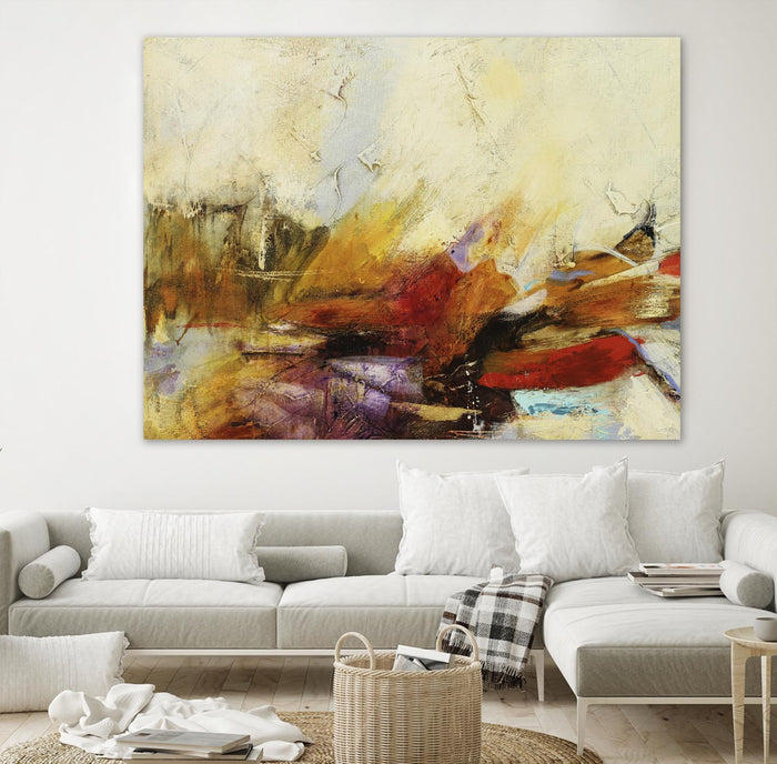 Feteen II by Gabriela Villarreal on GIANT ART - pink abstract