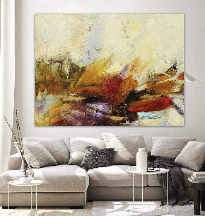 Feteen II by Gabriela Villarreal on GIANT ART - pink abstract