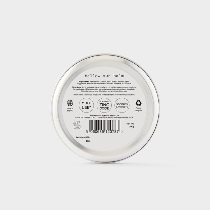 Fierce Nature Pure Organic Tallow Sun Balm 100g