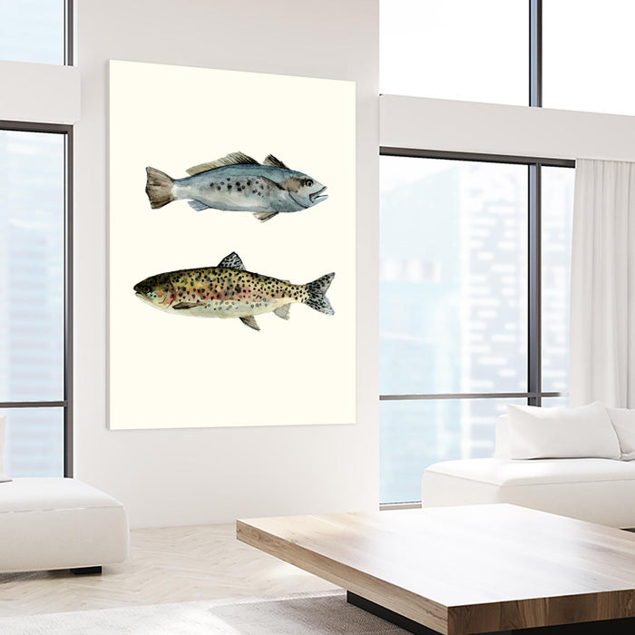 Fish Grouping 1 by Natasha Marie on GIANT ART - grey animals