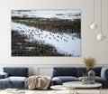 Flock by Nancy Crowell on GIANT ART - blue landscape