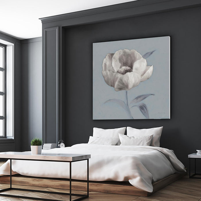 FLORAL SYMPOSIUM I by JUIANNE MARCOUX on GIANT ART - blue floral floral