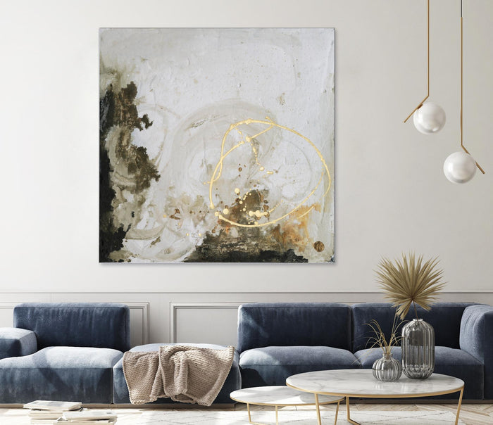Friendship II by Joyce Combs on GIANT ART - gold abstract abstract