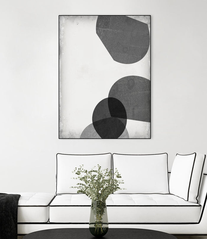Grey Shapes III by Jennifer Goldberger on GIANT ART - neutral abstract
