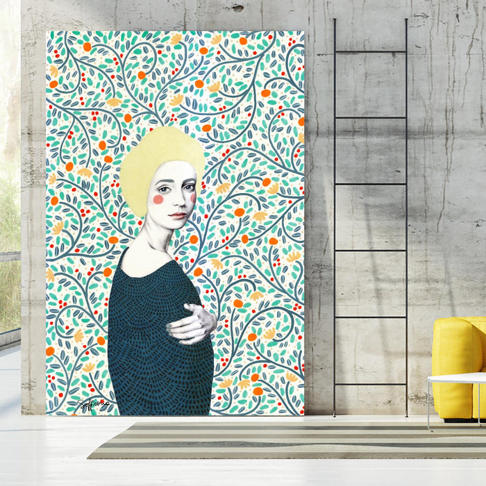 Helena by Sofia Bonati on GIANT ART - yellow men and women