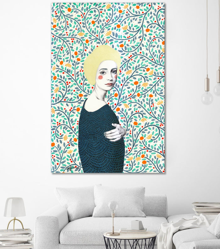 Helena by Sofia Bonati on GIANT ART - yellow men and women