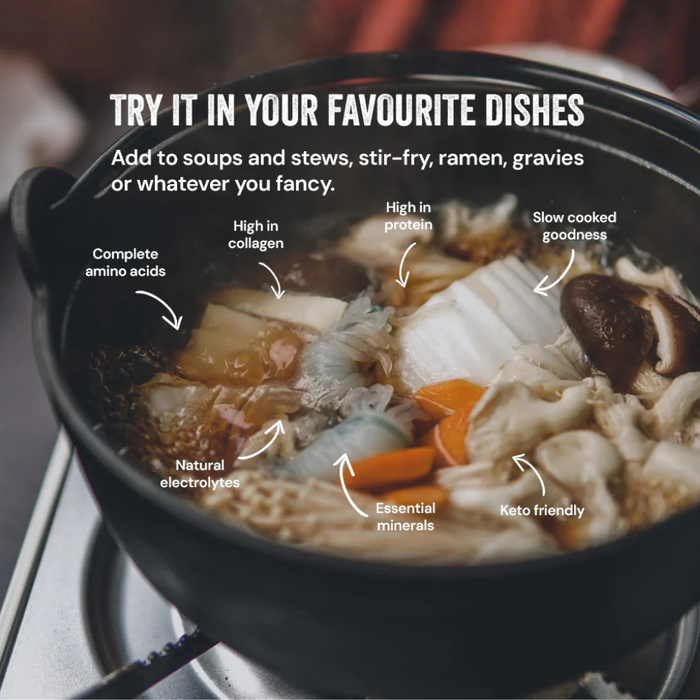 Honest + Good Grass Fed Beef Marrow Bone Broth 300g